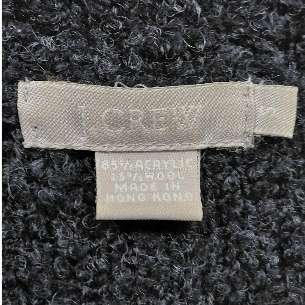 J.Crew Wool Blend Gray Button Front Cardigan Sweater Women Size S